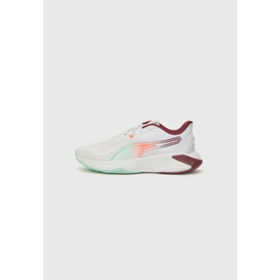 Afbeelding van Puma Hybrid Trainingsschoen, Dames, Maat: 38.5, White/ruby shimmer/mint melt/glowing red Textiel