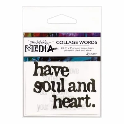 Afbeelding van Ranger Dina Wakley MEdia Collage Words 2 (20sheets) (MDA63834)