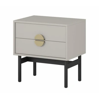 Afbeelding van Selsey Nachtkastje Stoon 55 cm Grijs Beige