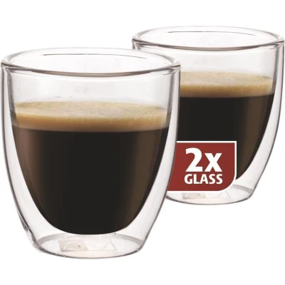 Afbeelding van Maxxo Espressoglazen dubbelwandig, set van 2