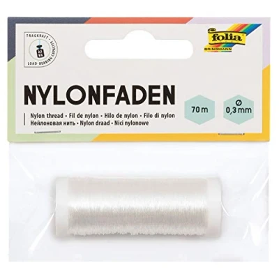 Afbeelding van Folia Nylondraad Op Spoel, 0,3 Mm X 70 M Knutseldraad