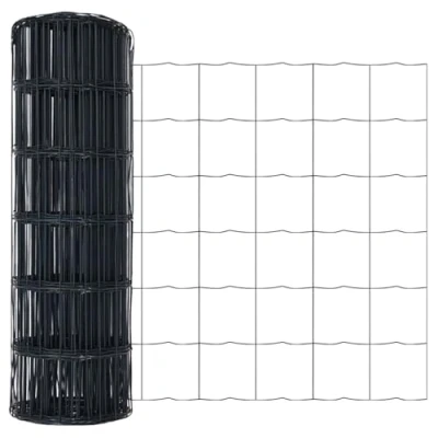 Afbeelding van vidaXL Euro Fence Grijs 0.4x10 m Staal