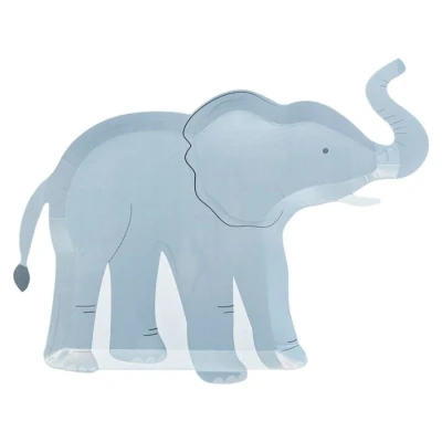 Afbeelding van Borden Lets go Wild Olifant 30x24,5cm 8 stuks