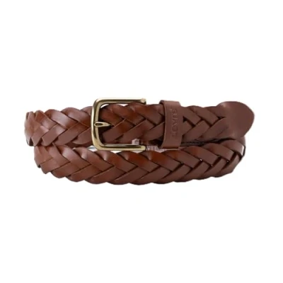 Afbeelding van Levi&#039;s Braid BELT Unisex Riem, Maat: 115, Cognac