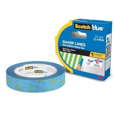Afbeelding van ScotchBlue Advanced Masking Tape 2093 UK afdekband, blauw