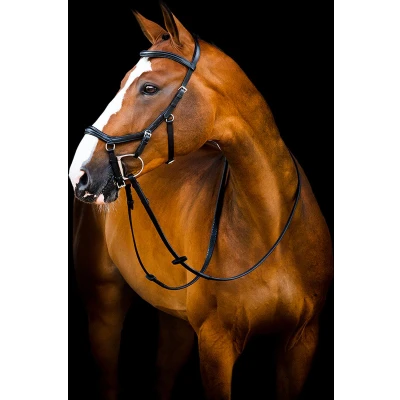 Afbeelding van Rambo Micklem Deluxe Competition Bridle New Zwart Pony