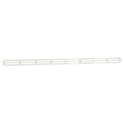Afbeelding van Nedco plintrooster vlak alum. 400 x 20 mm wit