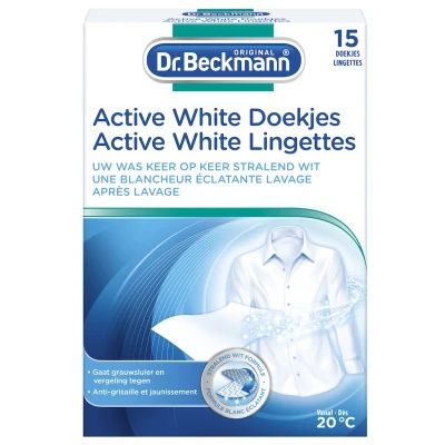 Afbeelding van Beckmann Doekjes active white 15 stuks