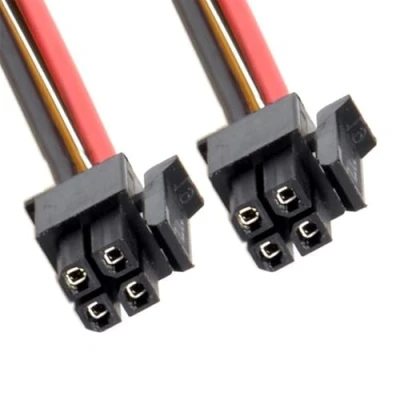 Afbeelding van xiwai ATX Molex Micro Fit Pitch 3,0 mm 4 polige stekker op open draad voedingskabel 15 cm 20 AWG UL1007