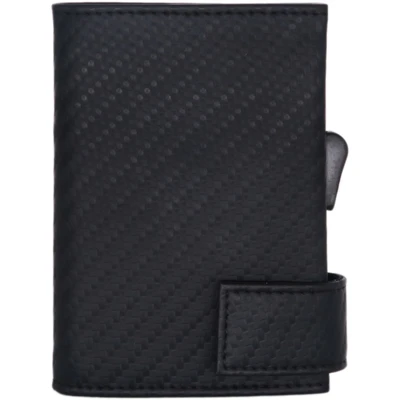 Afbeelding van SecWal SW2Carbon 01 Kaarthouder met portemonnee, uniseks volwassene, zwart, 7 cm