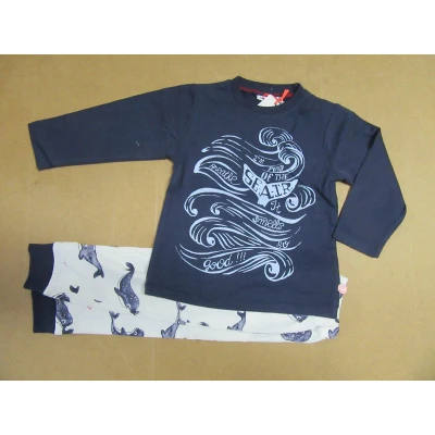 Afbeelding van Noukie&#039;s Pyjama Katoen Marine Sea 2jaar 92