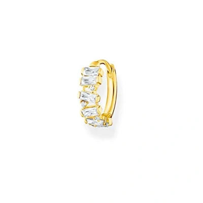 Afbeelding van Thomas Sabo Dames Enkel Oorbellen 925 Zilver Kleur steen One Size Goud 32017893