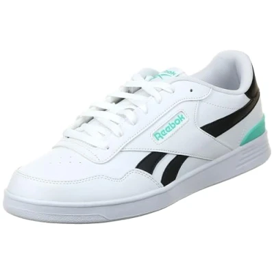 Afbeelding van Reebok Unisex Court Advance Clip Sneaker, wit/zwart/TEAMTEAL, 7 UK, Wit Zwart Teamteal, 40.5 EU