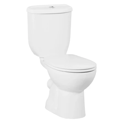 Afbeelding van Toiletpot Staand BWS Sedef Met Bidet Achter Aansluiting Wit