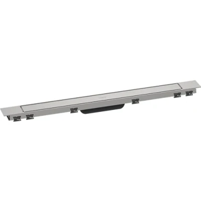 Afbeelding van hansgrohe RainDrain Match Plus prefab doucheset douchegoot 800, in hoogte verstelbaar frame, 56215800