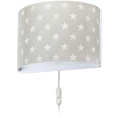 Afbeelding van Dalber kinder wandlamp kinderkamer kinderlamp Stars Sterren grijs