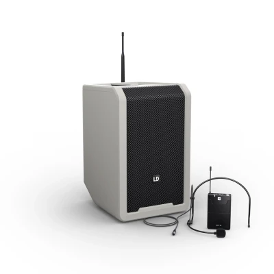 Afbeelding van LD Systems ANNY 8 BPH B6 G Urban Grey met headset 655 679 MHz