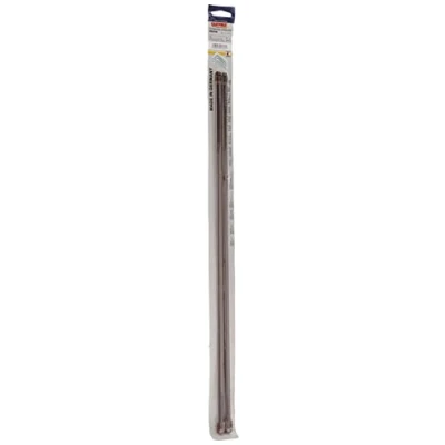 Afbeelding van GARDINIA Gordijnroede voor vitrages, plat/ovaal, uitschuifbaar, metaal/kunststof, bruin, 60 100 cm, 2 stuks
