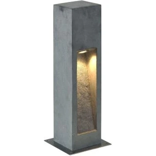 Afbeelding van Slv arrock stone outdoor staande lamp led 3000 k rechthoekig steengrijs l b h 12 50 cm max 6 w 231370