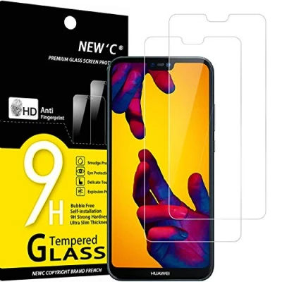 Afbeelding van NEW&#039;C 2 Stuks, Screen Protector voor Huawei P20 Lite, Gehard Glass Schermbeschermer Film 0.33 mm ultra transparant, resistent