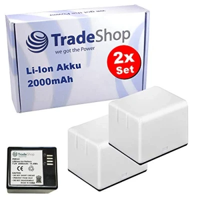 Afbeelding van 2X Li Ion batterij voor Arlo Pro / Pro2 VM4030 VM4030P VMA4400 100NAS 100EUS VMC4030 VMS3230 VMS4230 100PAS 2000mAh 7,2V