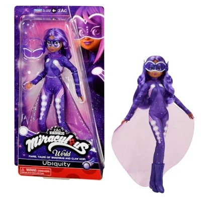 Afbeelding van Bandai Miraculous Ladybug P50158 Beweegbare pop Ubiquity etalagepop 26 cm kostuum in vinyllook speelgoed voor kinderen vanaf 4 jaar