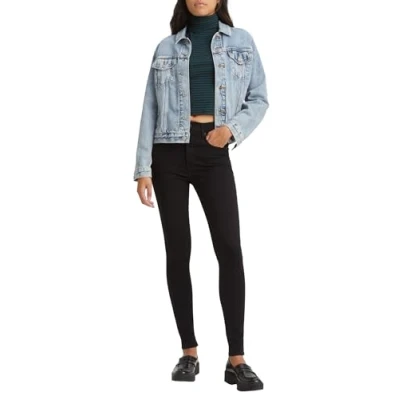 Afbeelding van Levi&#039;s Mile High Super Skinny Jeans Vrouwen, Black Celestial, 27W / 30L