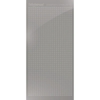 Afbeelding van Hobbydots sticker Sparkles 01 Mirror Silver 10 stuks