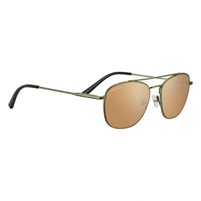 Afbeelding van Serengeti zonnebril Carroll SS542003 Matte Khaki Mineral Polarisated Drivers Gold Sunglasses