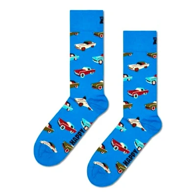 Afbeelding van Happy Socks Sokken Car Blauw/dessin 4146