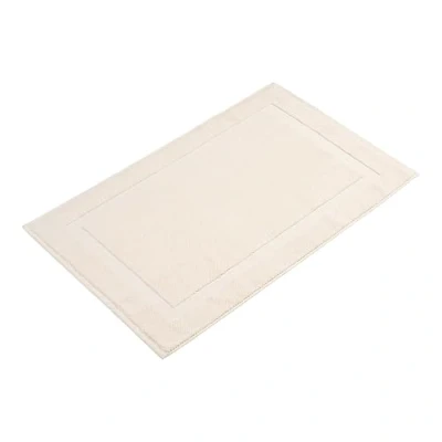 Afbeelding van herzbach home Badmat 100% katoen douchemat 1.000 g/m² absorberend wasbaar (crème, 60 x 100 cm)