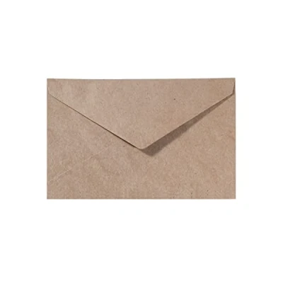 Afbeelding van Vaessen Creative Kleine Rechthoekige Florence Enveloppen voor wenskaarten, Kraft, Set van 25, bijpassende kaarten beschikbaar