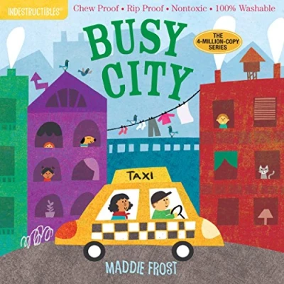 Afbeelding van Indestructibles: Busy City: Chew Proof · Rip Nontoxic 100% Washable (Book for Babies, Newborn Books, Safe to Chew)