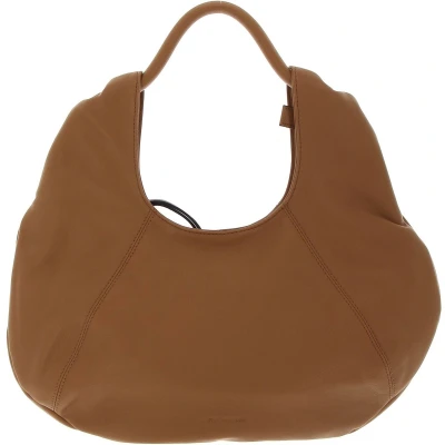 Afbeelding van FREDsBRUDER Leren Schoudertas Hibicy Hobo Iced Coffee Bruine