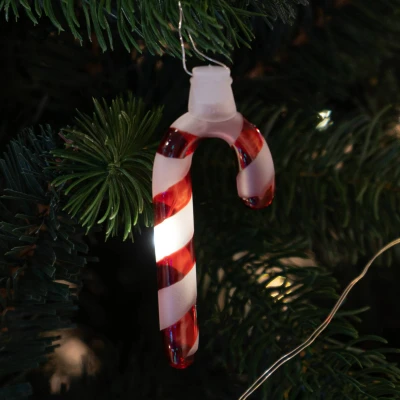 Afbeelding van Sirius LED lichtketting Hannah Candy Cane rood