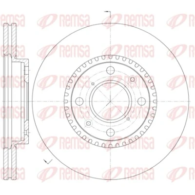 Afbeelding van REMSA Remschijf SUZUKI: SWIFT 3, OPEL: Agila B Vooras 251,7, 252mm 20mm 4 Geventileerd 61002.10 4700455,4708241,4710944,93192978,93194988,95513700