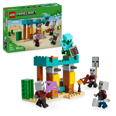 Afbeelding van LEGO 21267 Minecraft de Illagers in woestijn