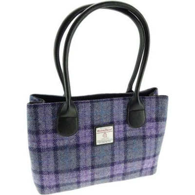 Afbeelding van Schoudertas Cassley Paars Klassiek Harris Tweed Glen Appin of Scotland