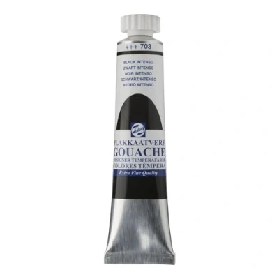 Afbeelding van Talens plakkaatverf Extra Fijn tube van 20 ml, zwart intenso