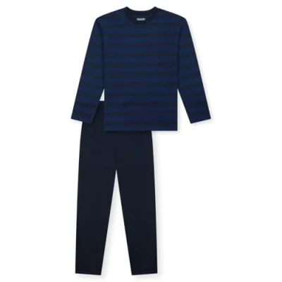 Afbeelding van Schiesser jongens pyjama set, Nachtblauw 183156, 152