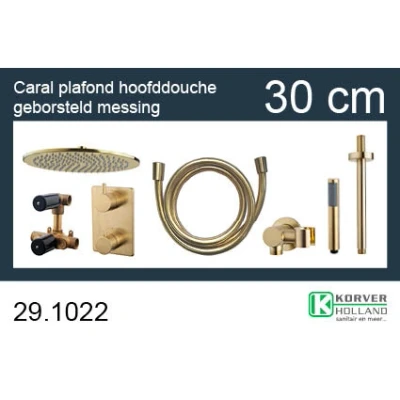 Afbeelding van Wiesbaden one pack inbouwthermostaatset rond type 403 GM (30cm)