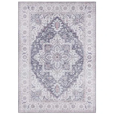 Afbeelding van Rond Vintage Vloerkleed Anthea Mauve Roze 160 Cm