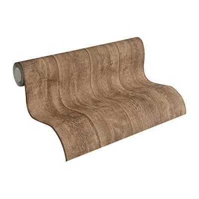 Afbeelding van VERWEERDE GROVE PLANKEN BEHANG AS Creation Cote d&#039;Azur