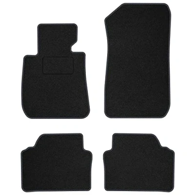 Afbeelding van M MOTOS velours standaard vloermatten auto compatibel met BMW 3 Serie E91 2004 2011 Standard, Geweven, Grijs Ervaar nieuw rijcomfort een vloermattenset voor uw