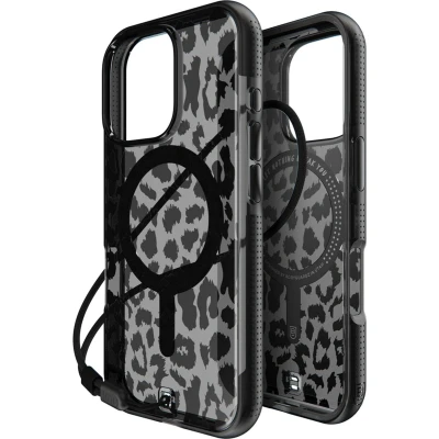 Afbeelding van Apple iPhone 16 Pro MagSafe Hoesje Kunststof BodyGuardz Hardcase/Backcover Black / Leopard Telefoonhoesje Shockproof/Valbescherming
