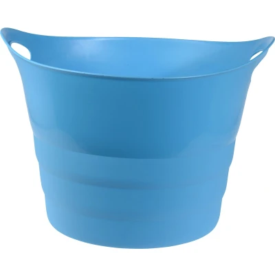 Afbeelding van Flexibele emmer blauw 43 liter kunststof 45 x 38 cm Wasmanden
