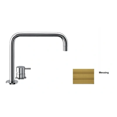 Afbeelding van Waterevolution Flow 2 gats wastafelkraan geborsteld messing T112HLE