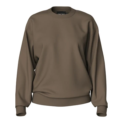 Afbeelding van PIECES Pcchilli Ls Loose Sweat Noos Bc, Morel, M