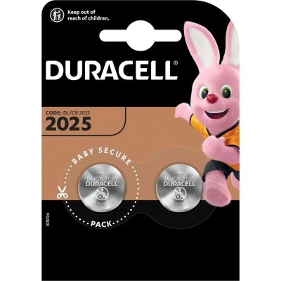 Afbeelding van Duracell Specialties Electronics batteries 2025 2PK Wegwerpbatterij CR2025 Lithium