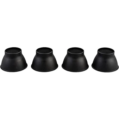 Afbeelding van Bedklossen set 4 stuks Laag 9 cm Grijs